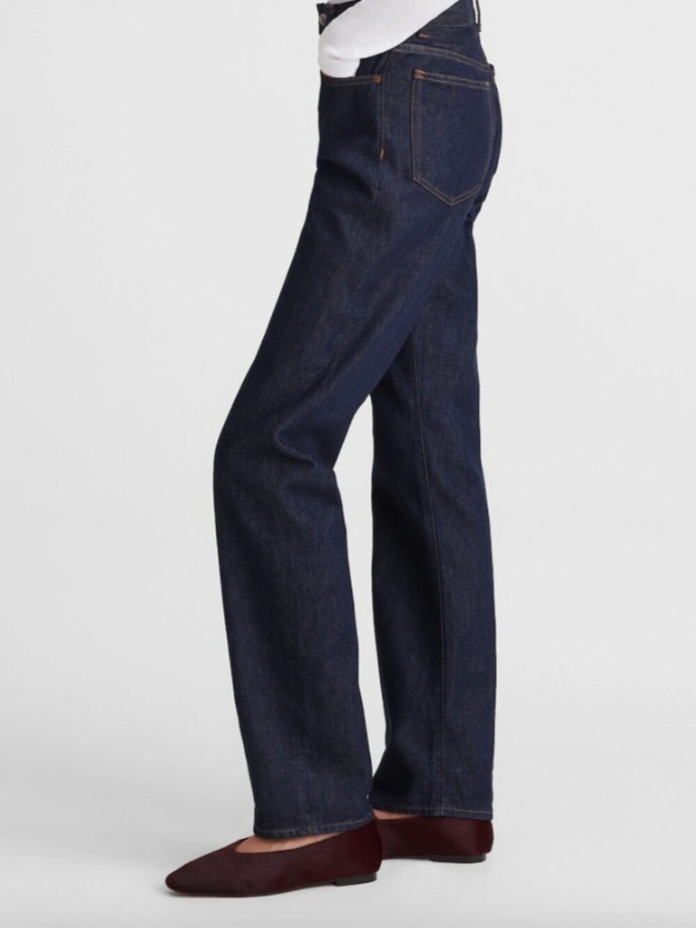 Madewell LongLine Straight Jean in McKinney Wash